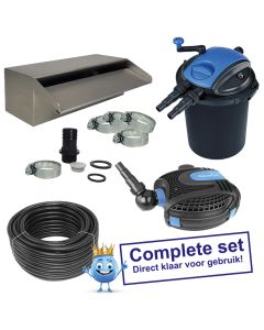 AquaKing Drukfilter PF²-30 NG Superset Incl. Waterval en Vijverpomp
