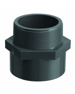 Adrenalin-Fishing PVC-U Fitting Adapter Screw Connection 50mm - Ideal for Koi Pond Pipe Construction | Worldwide Shipping | Buy Now with Express International Delivery
