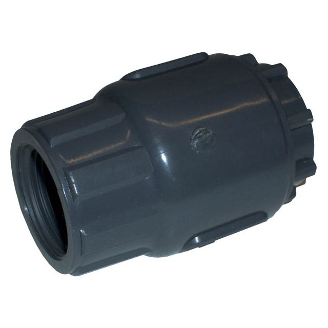 PVC tussenklep veerbelast 1¼'' 2 x binnendraad