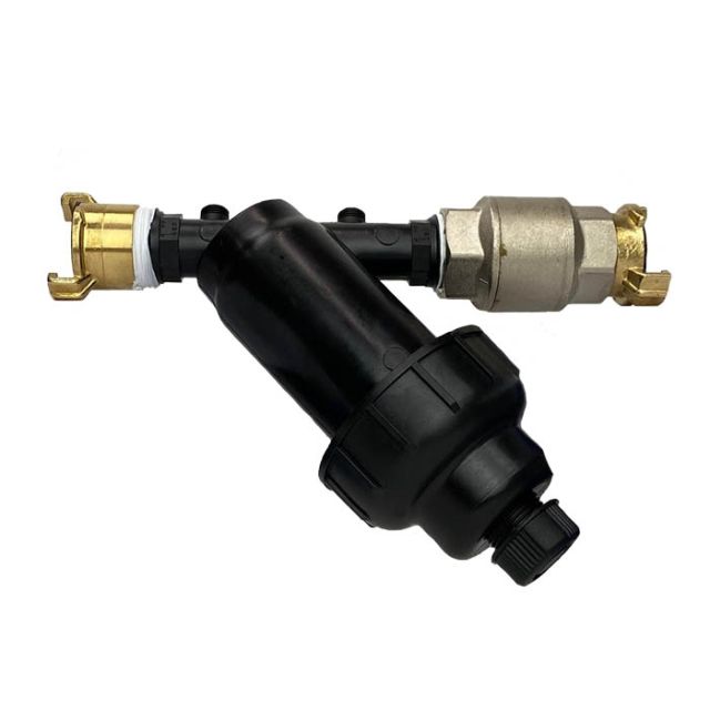 PE aansluitset standaard + terugslagklep Geka