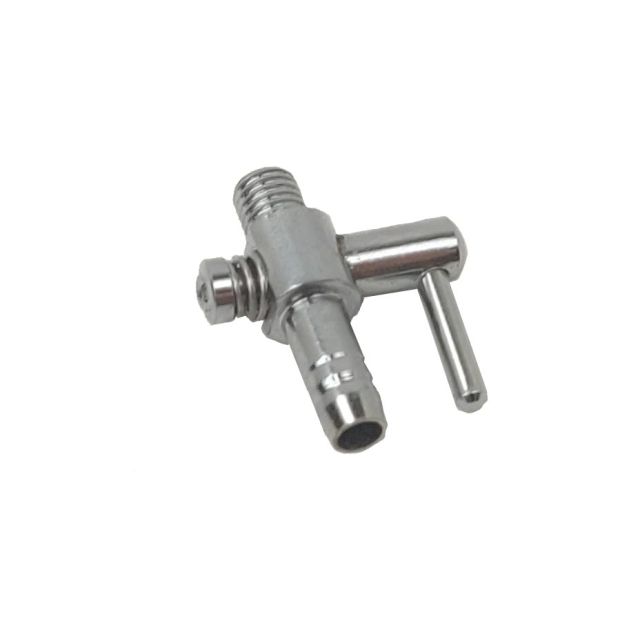 Verdeelkraan verchroomd 1-voudig