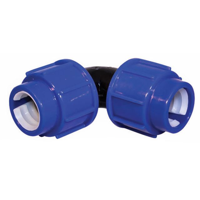 ERA PE Professional blauw Knie 90° 25mm