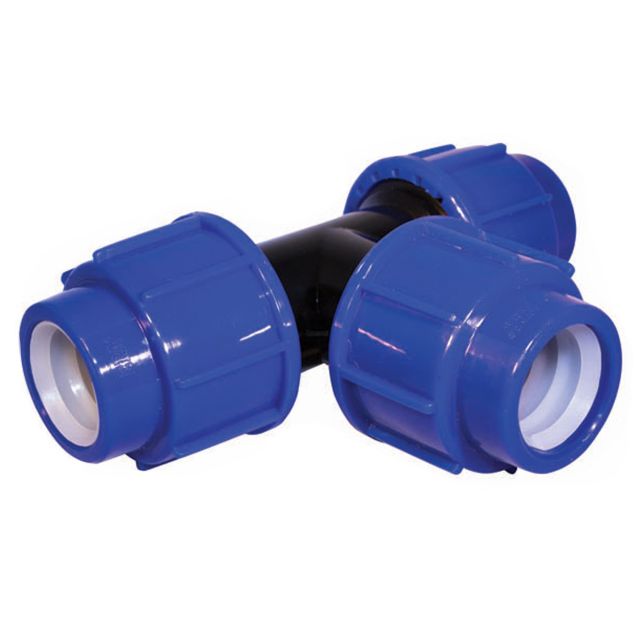 ERA PE Professional blauw T-stuk 90° 25mm