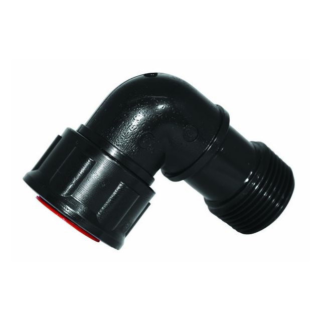 PP Manifold kniekoppeling 1" binnendraad x buitendraad