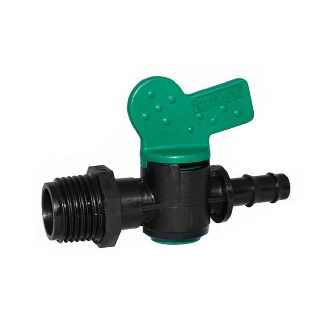 PE vlinderkraan 20 Tule x ¾'' buitendraad