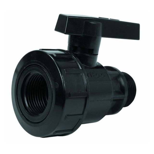 PE Kogelkraan 1" binnendraad x buitendraad