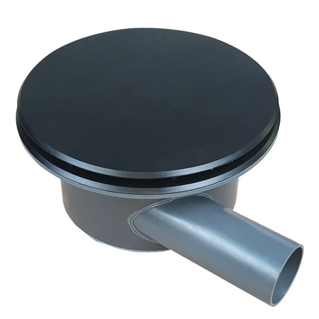 AquaKing Bodemdrain PRO 400 | 110 - zwart Ø400mm - Deksel